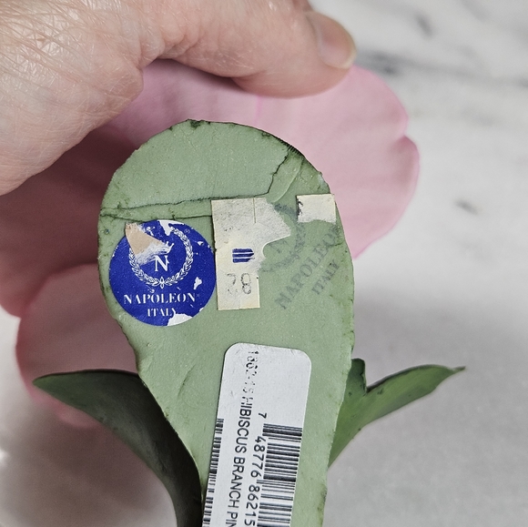 Vintage Napoleon Italian Capodimonte Hibiscus Porcelain Flower - Picture 5 of 8